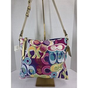Coach Poppy Pop C Graffiti Tote Messenger Crossbody Purse D1259-F19454 NWT